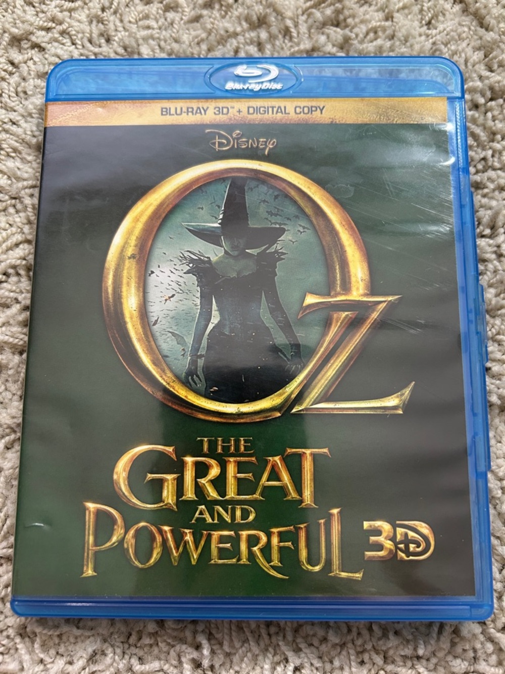 Disney Oz: The Great and Powerful Blue-Ray 3D — Green & Gold Cover/Blue Case